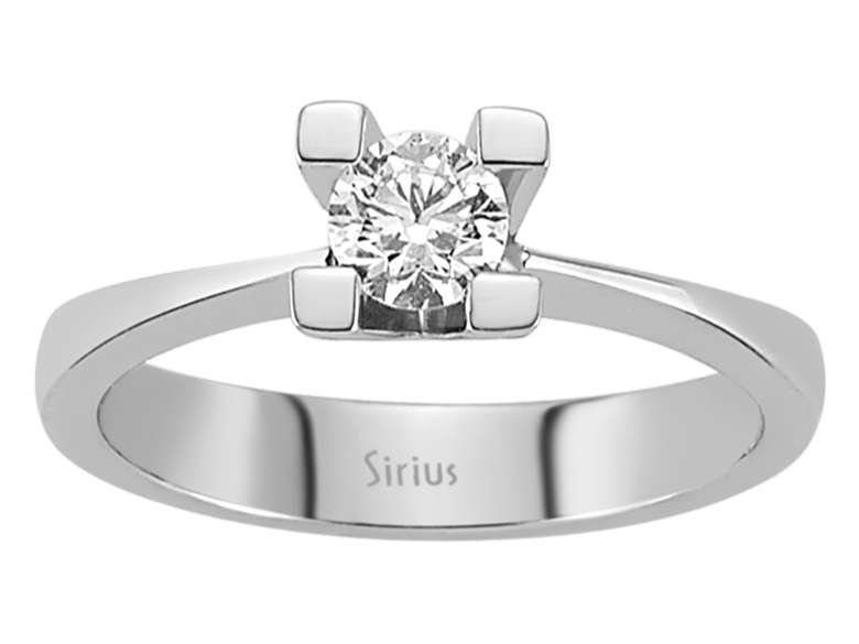 0,35 Karat Diamant Solitaire Ring - handgefertigter Diamantschmuck aus Feingold | Sirius Diamant