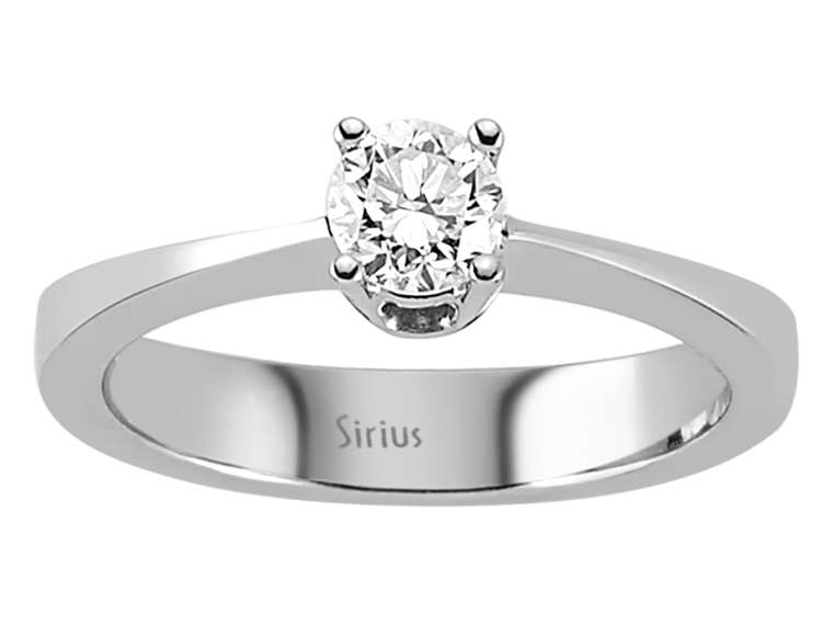 0,39 Carat Diamant Solitär Ring – handgefertigter Diamantschmuck aus Feingold | Sirius Diamant
