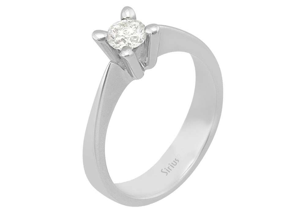 0,43 Karat Diamant Solitaire Ring - handgefertigter Diamantschmuck aus Feingold | Sirius Diamant