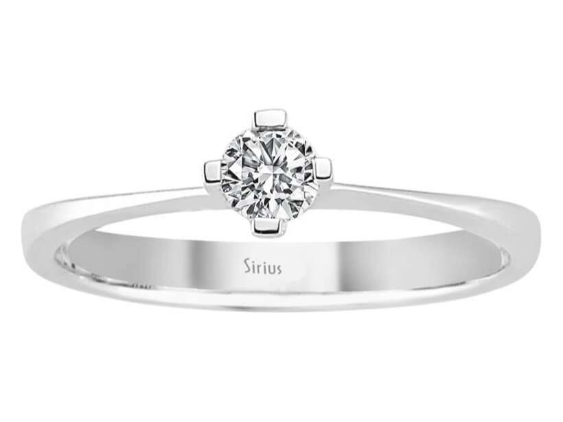 0,21 Carat Diamant Solitär Ring – handgefertigter Diamantschmuck aus Feingold | Sirius Diamant