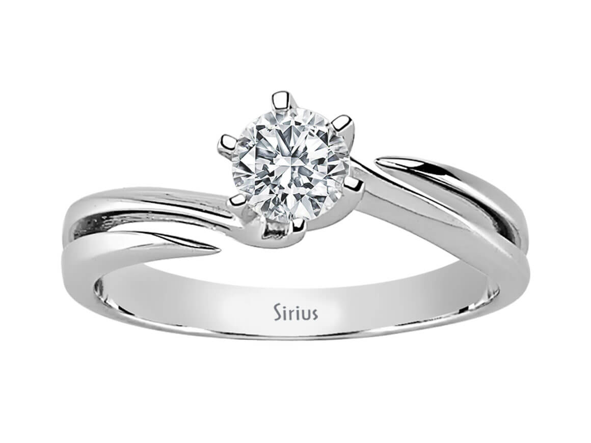 0,37 Karat Diamant Solitaire Ring - handgefertigter Diamantschmuck aus Feingold | Sirius Diamant