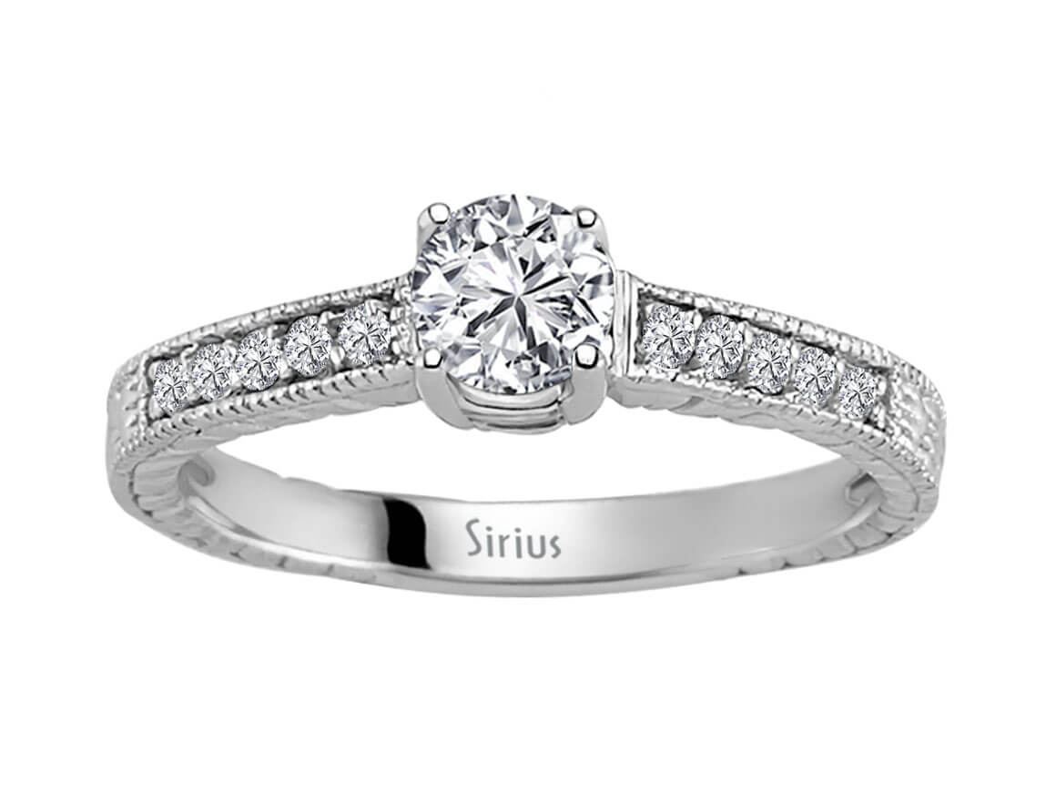 0,61 Karat Diamant Solitaire Ring - handgefertigter Diamantschmuck aus Feingold | Sirius Diamant