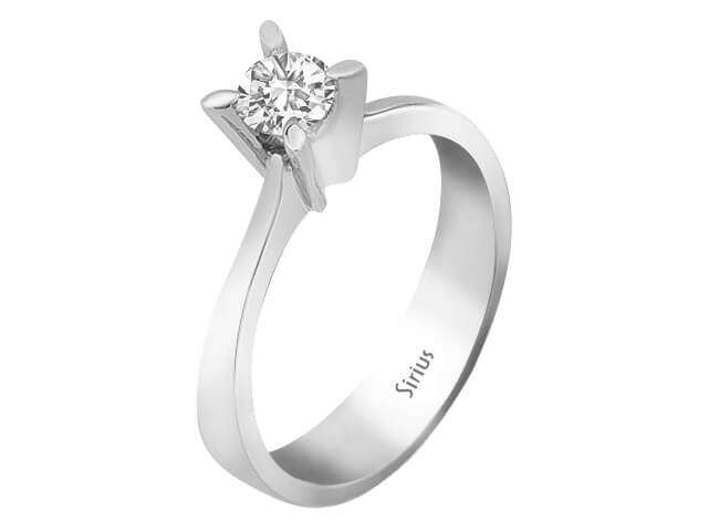 0,36 Carat Diamant Solitärring - handgefertigter Diamantschmuck aus Feingold | Sirius Diamant