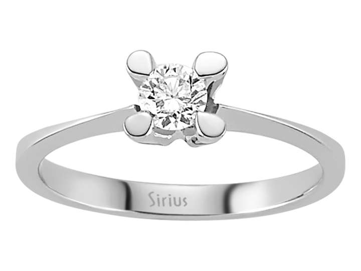 0,21 Carat Diamant Solitär Ring - handgefertigter Diamantschmuck aus Feingold | Sirius Diamant