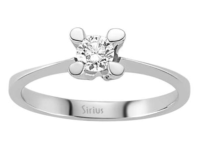 0.21 carat diamond solitaire ring