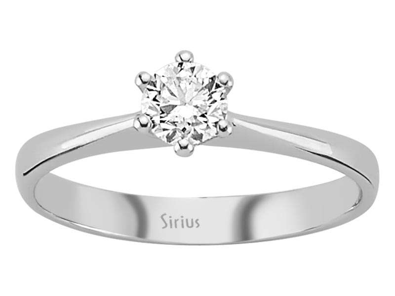 0,34 Carat Diamant Solitär Ring - handgefertigter Diamantschmuck aus Feingold | Sirius Diamant