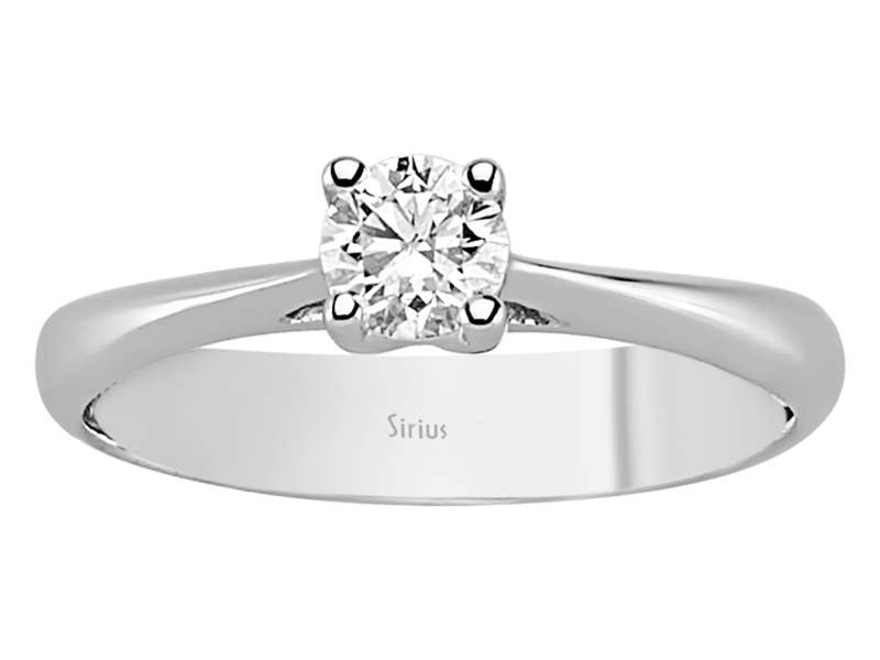 0,32 Karat Diamant Solitär Ring - handgefertigter Diamantschmuck aus Feingold | Sirius Diamant