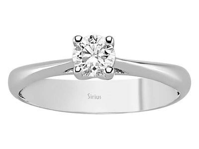 0.32 carat diamond solitaire ring