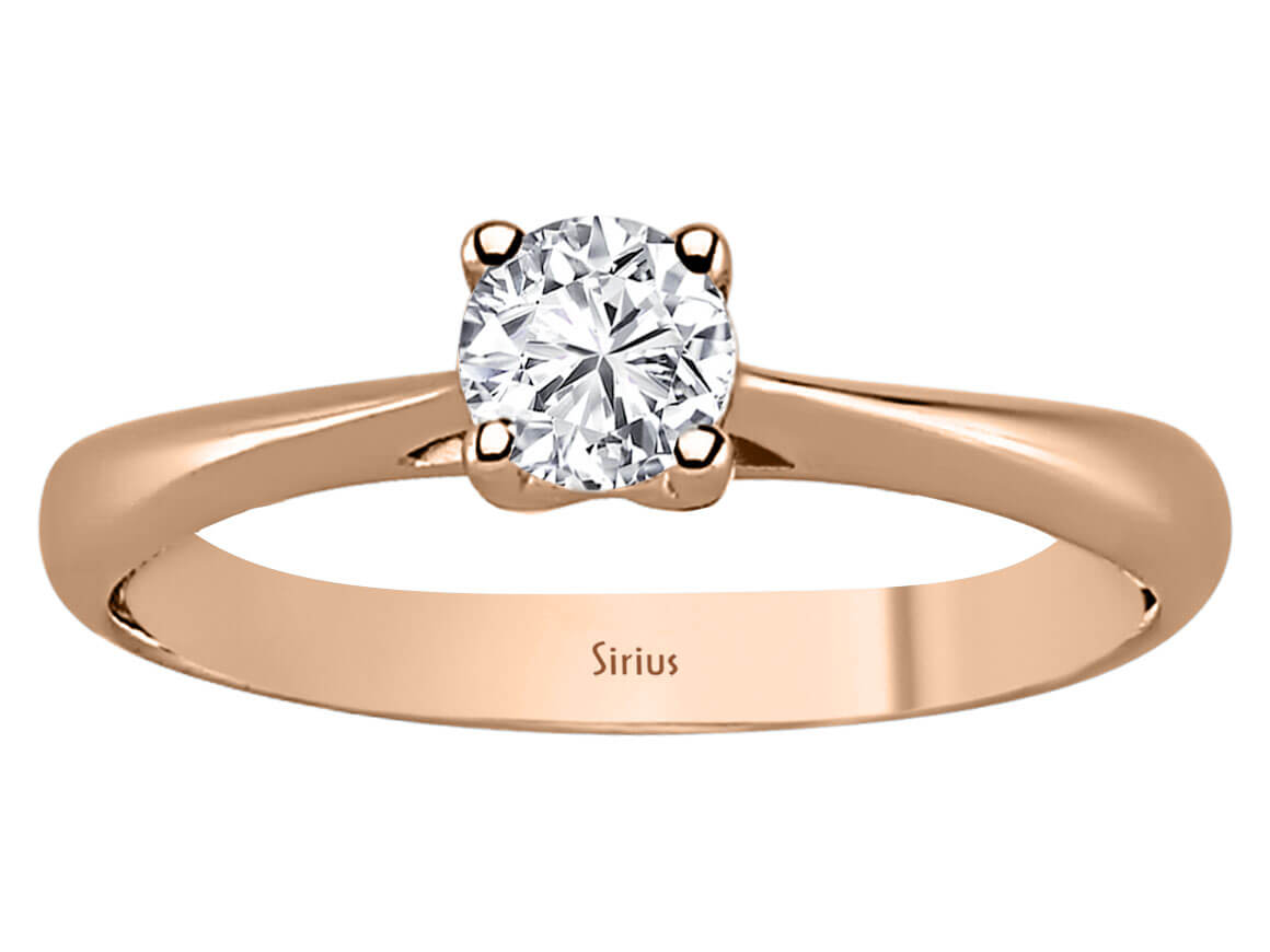 0,31 Carat Diamant Solitaire Ring - handgefertigter Diamantschmuck aus Feingold | Sirius Diamant