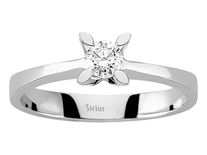 0,25 Karat Diamant Solitär Ring - handgefertigter Diamantschmuck aus Feingold | Sirius Diamant