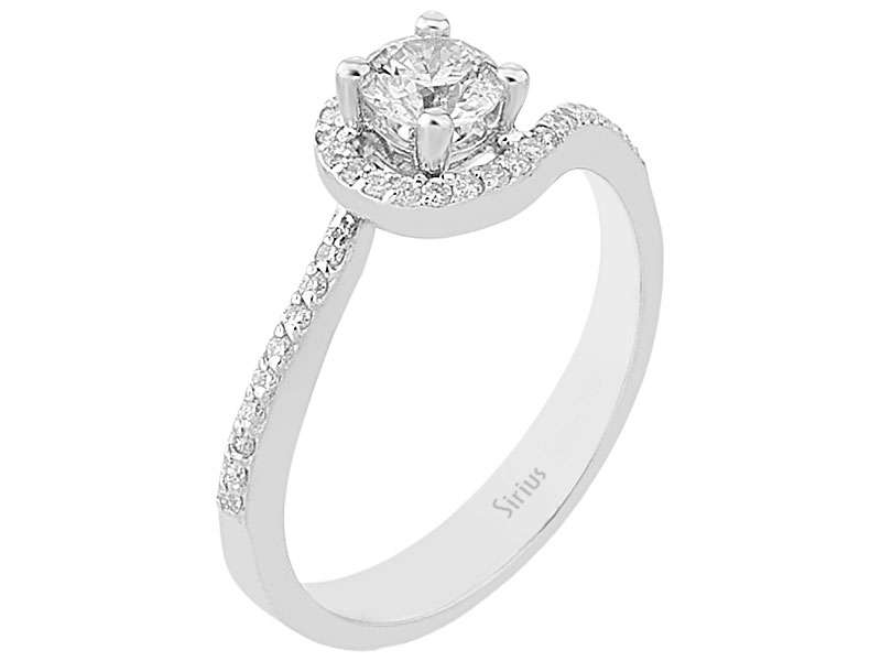 0,78 Karat Diamant Solitaire Ring - handgefertigter Diamantschmuck aus Feingold | Sirius Diamant