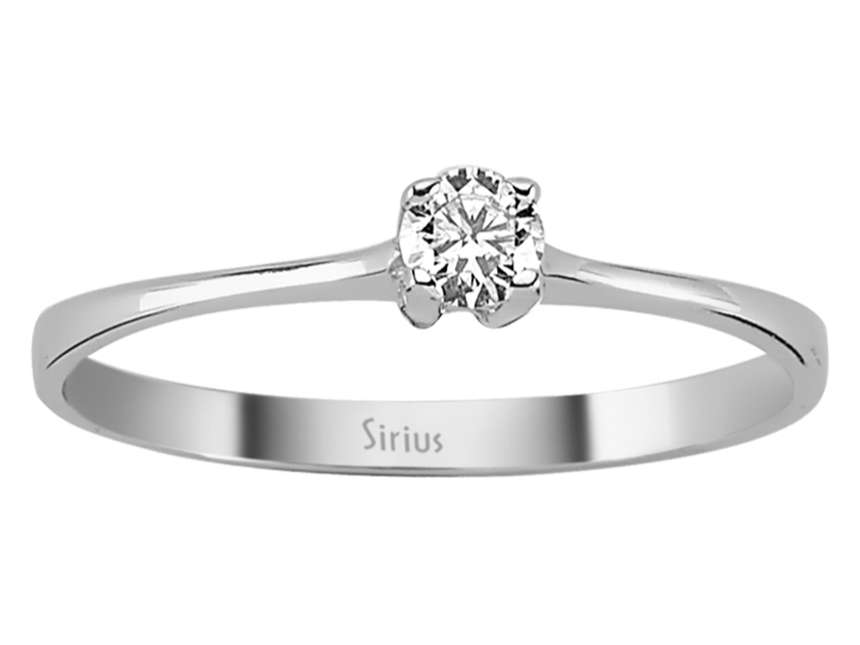 0,15 Karat Diamant Solitaire Ring – handgefertigter Diamantschmuck aus Feingold | Sirius Diamant