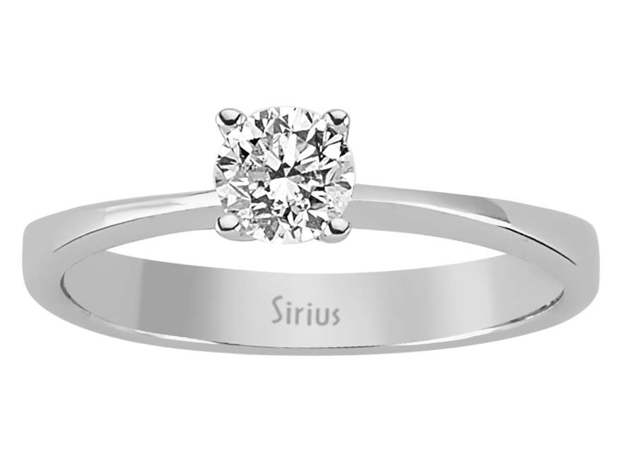 0,42 Karat Diamant Solitaire Ring - handgefertigter Diamantschmuck aus Feingold | Sirius Diamant