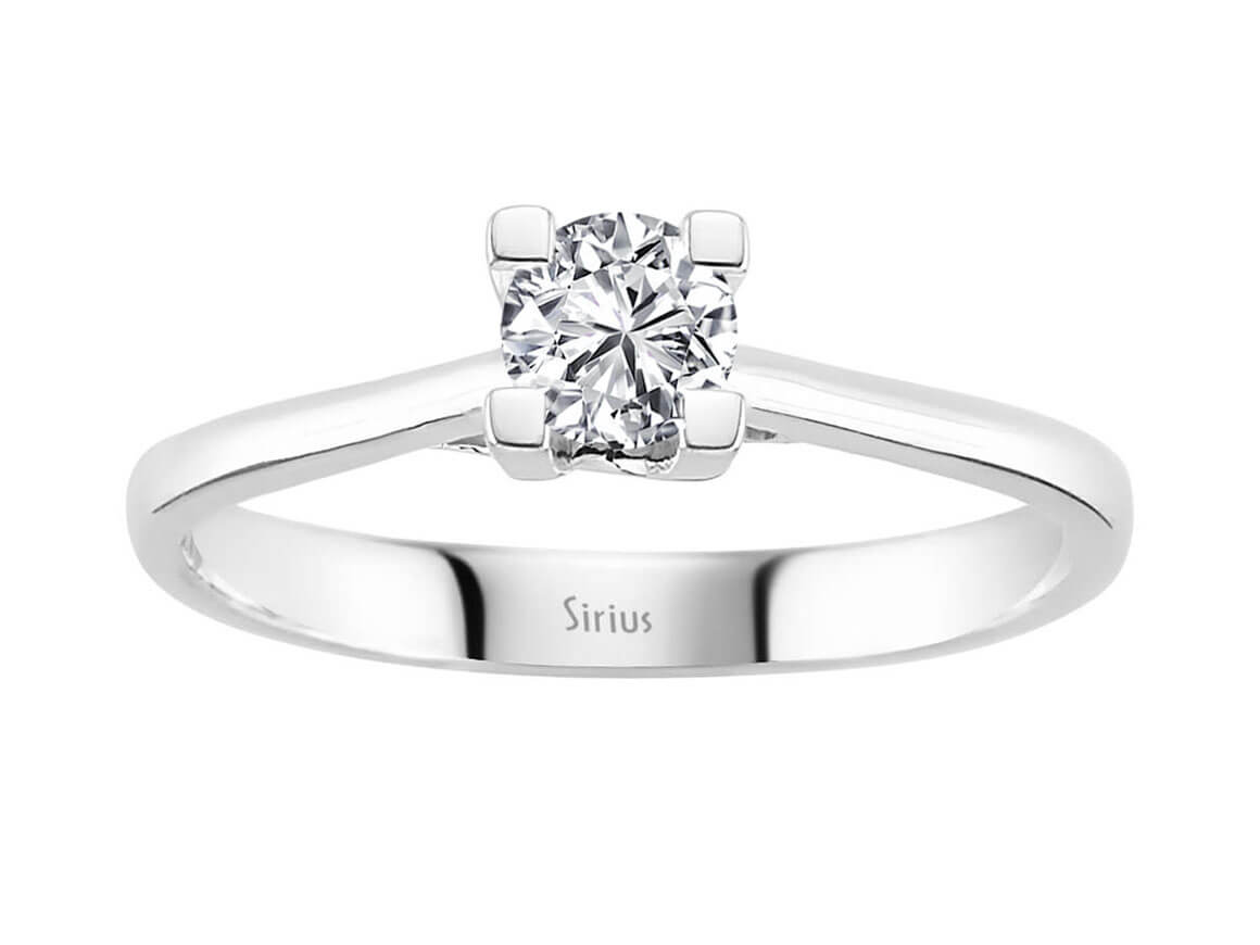 0,33 Carat Diamant Solitaire Ring - handgefertigter Diamantschmuck aus Feingold | Sirius Diamant