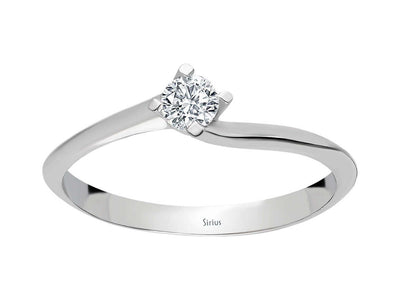 Bague solitaire en diamant de 0,15 carat