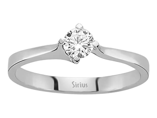 0,25 Karat Diamant Solitär Ring - handgefertigter Diamantschmuck aus Feingold | Sirius Diamant