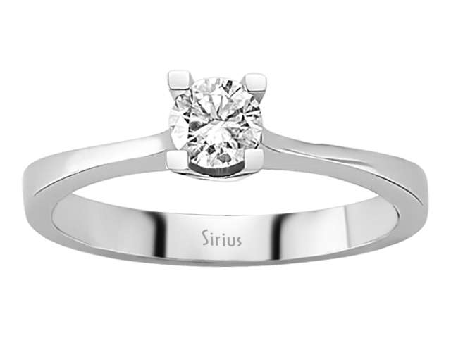 0,30 Karat Diamant Solitär Ring - handgefertigter Diamantschmuck aus Feingold | Sirius Diamant