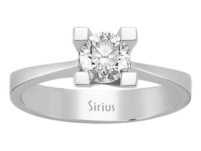 0,63 Karat Diamant Solitär Ring - handgefertigter Diamantschmuck aus Feingold | Sirius Diamant