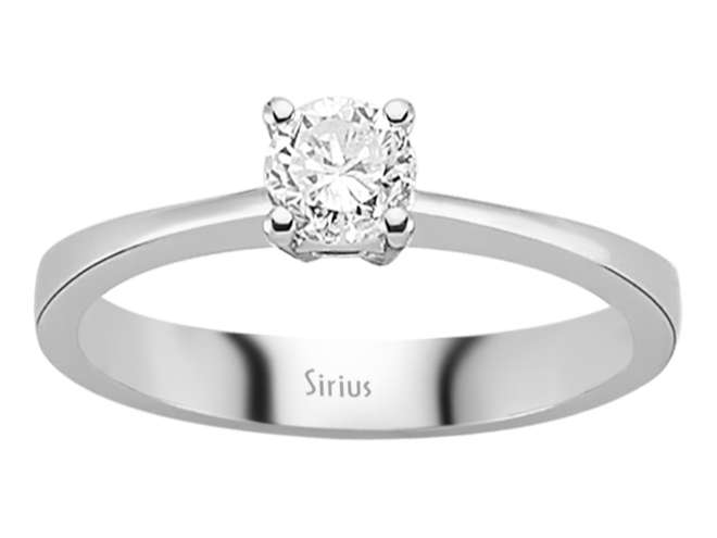 0,43 Karat Diamant Solitär Ring - handgefertigter Diamantschmuck aus Feingold | Sirius Diamant