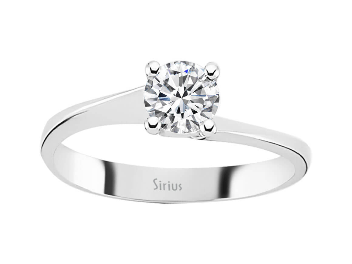 0,48 Carat Diamant Solitär Ring - handgefertigter Diamantschmuck aus Feingold | Sirius Diamant