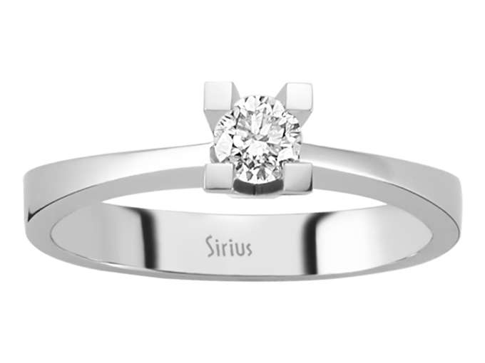 0,24 Karat Diamant Solitär Ring - handgefertigter Diamantschmuck aus Feingold | Sirius Diamant