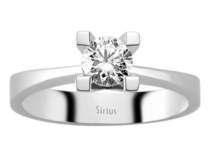 0,53 Carat Diamant Solitär Ring - handgefertigter Diamantschmuck aus Feingold | Sirius Diamant