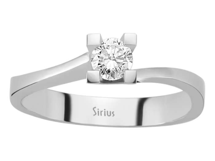 0,28 Karat Diamant Solitär Ring - handgefertigter Diamantschmuck aus Feingold | Sirius Diamant