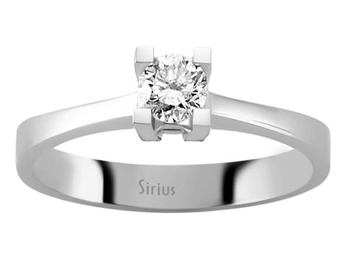 0,32 Karat Diamant Solitär Ring - handgefertigter Diamantschmuck aus Feingold | Sirius Diamant