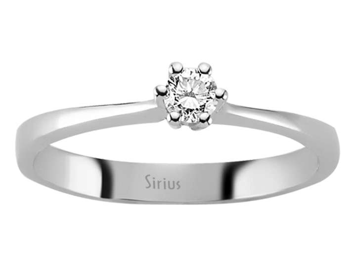 G Farbe 0,16 Karat Diamant Solitär Ring – handgefertigter Diamantschmuck aus Feingold | Sirius Diamant