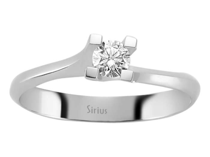 0,20 Karat Diamant Solitär Ring – handgefertigter Diamantschmuck aus Feingold | Sirius Diamant
