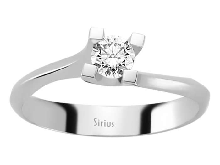 0,29 Karat Diamant Solitär Ring - handgefertigter Diamantschmuck aus Feingold | Sirius Diamant