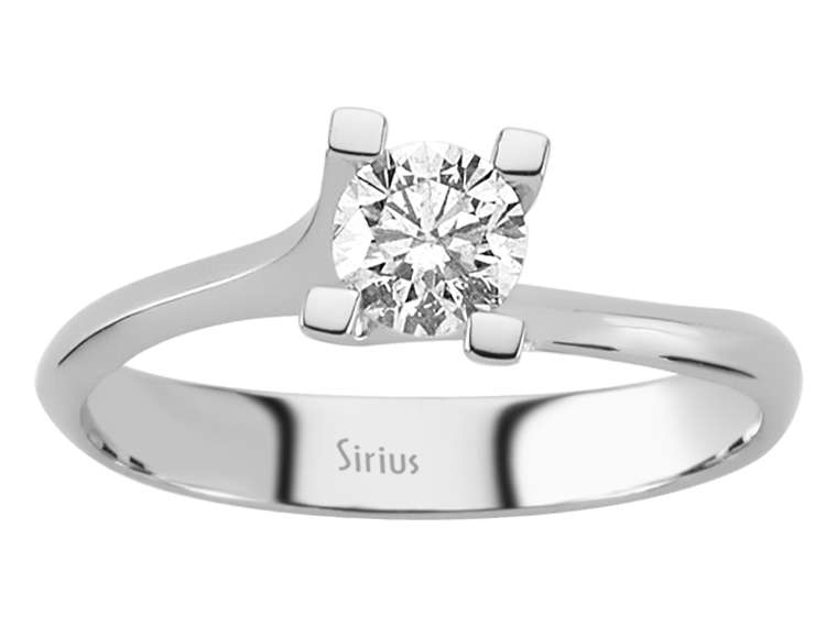 0,43 Karat Diamant Solitär Ring - handgefertigter Diamantschmuck aus Feingold | Sirius Diamant
