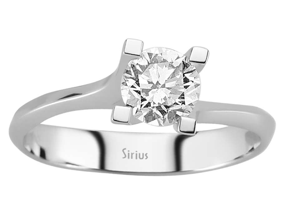 0,73 Karat Diamant Solitär Ring - handgefertigter Diamantschmuck aus Feingold | Sirius Diamant