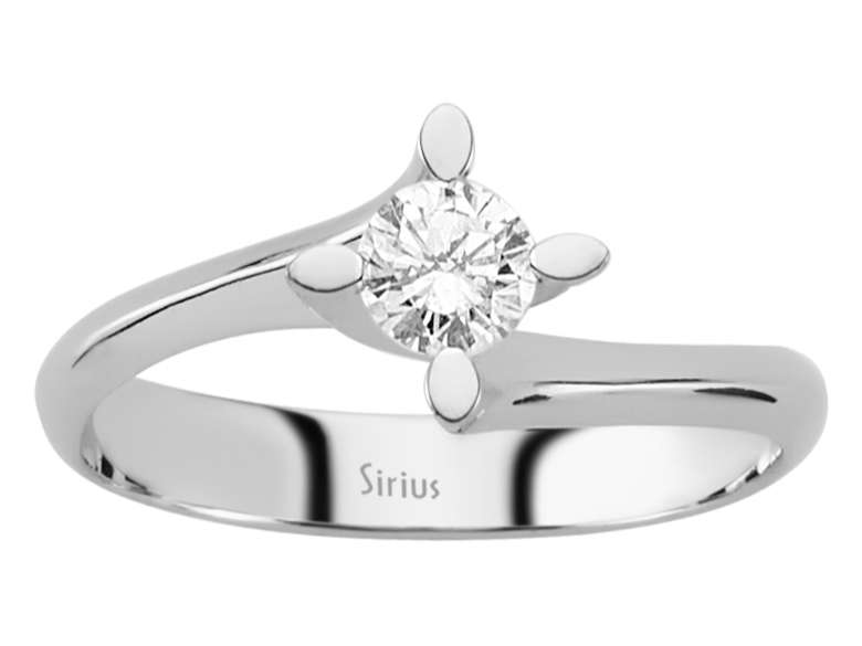 0,34 Karat Diamant Solitär Ring - handgefertigter Diamantschmuck aus Feingold | Sirius Diamant