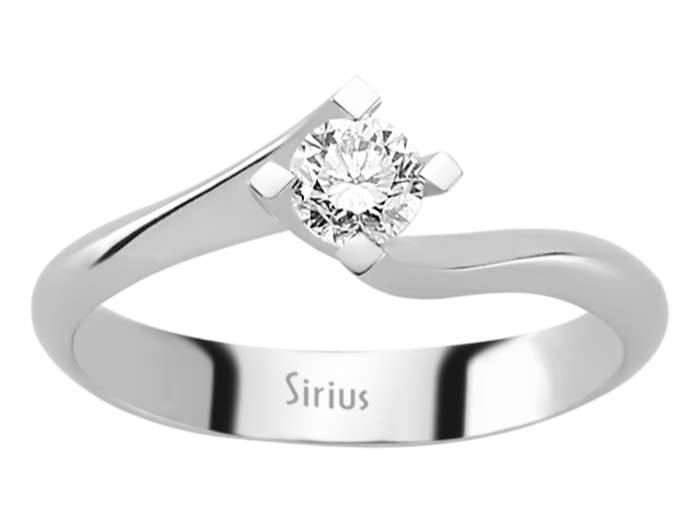 0,30 Karat Diamant Solitär Ring - handgefertigter Diamantschmuck aus Feingold | Sirius Diamant