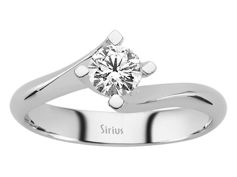 0,40 Karat Diamant Solitär Ring - handgefertigter Diamantschmuck aus Feingold | Sirius Diamant