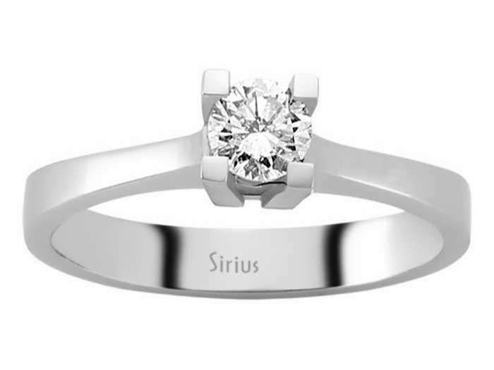 0,32 Karat Diamant Solitär Ring – handgefertigter Diamantschmuck aus Feingold | Sirius Diamant