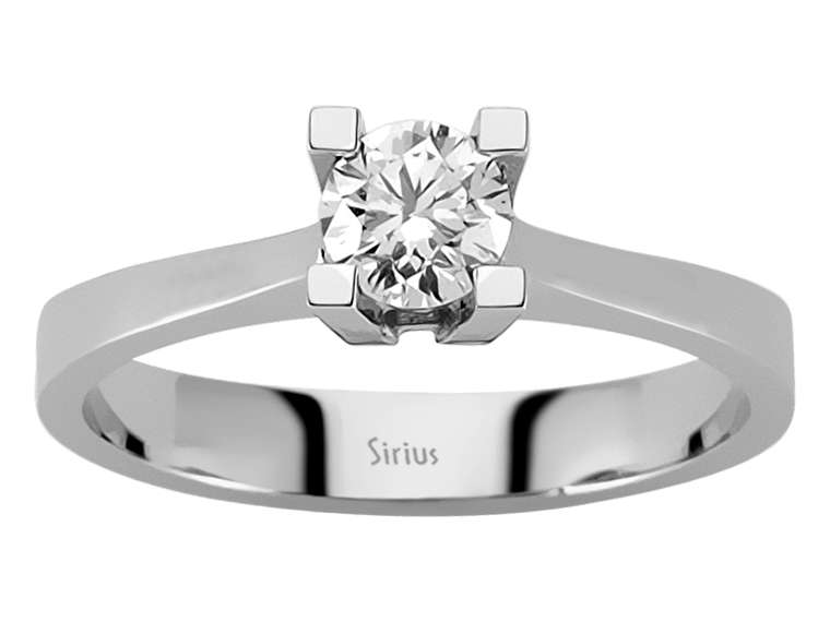 0,41 Karat Diamant Solitär Ring – handgefertigter Diamantschmuck aus Feingold | Sirius Diamant