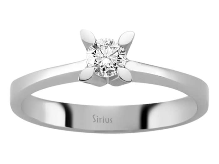 0,24 Karat Diamant Solitär Ring - handgefertigter Diamantschmuck aus Feingold | Sirius Diamant