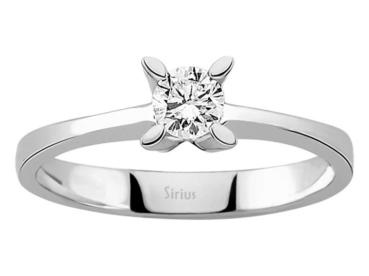 0,30 Karat Diamant Solitär Ring - handgefertigter Diamantschmuck aus Feingold | Sirius Diamant