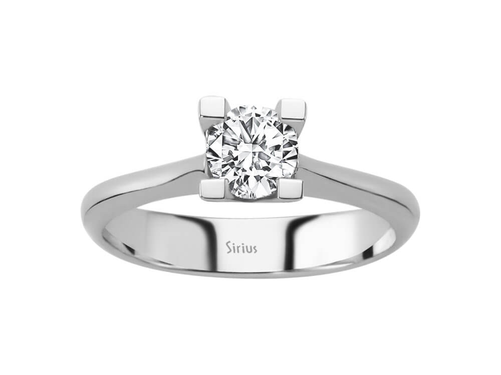 0,60 Karat Diamant Solitär Ring - handgefertigter Diamantschmuck aus Feingold | Sirius Diamant