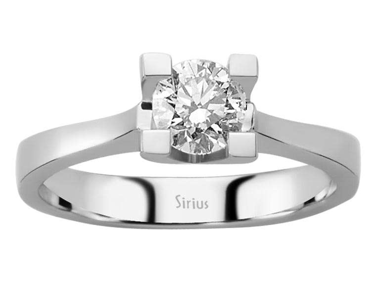 0,65 Carat Diamant Solitär Ring - handgefertigter Diamantschmuck aus Feingold | Sirius Diamant