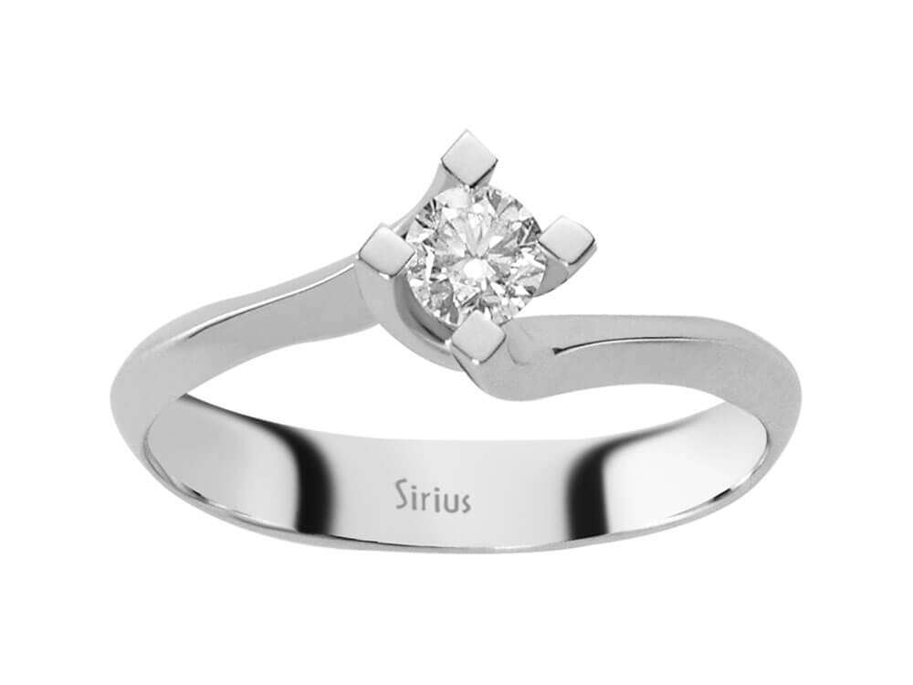 0,25 Karat Diamant Solitär Ring – handgefertigter Diamantschmuck aus Feingold | Sirius Diamant