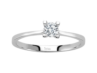 Bague solitaire en diamant de 0,25 carat