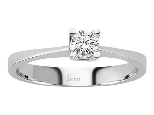 0,22 Karat Diamant Solitär Ring - handgefertigter Diamantschmuck aus Feingold | Sirius Diamant
