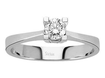 Bague solitaire en diamant de 0,35 carat
