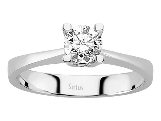 0,52 Karat Diamant Solitär Ring - handgefertigter Diamantschmuck aus Feingold | Sirius Diamant