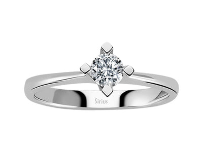 Bague solitaire en diamant de 0,28 carat
