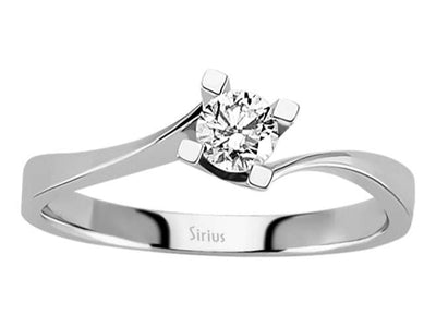 Bague solitaire en diamant de 0,31 carat