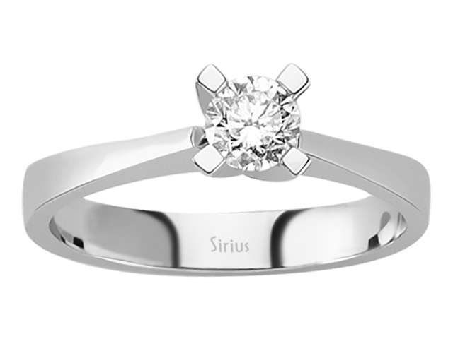 0,41 Karat Diamant Solitär Ring - handgefertigter Diamantschmuck aus Feingold | Sirius Diamant